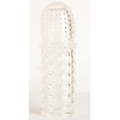 Прозрачная закрытая гелевая насадка - 13,5 см. - Toyfa Basic - в Томске купить с доставкой Прозрачная закрытая гелевая насадка - 13,5 см. - Toyfa Basic - в Томске купить с доставкой