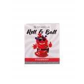 Стимулирующий презерватив-насадка Roll   Ball Strawberry - Sitabella - купить с доставкой в Томске