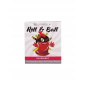 Стимулирующий презерватив-насадка Roll   Ball Raspberry - Sitabella - купить с доставкой в Томске