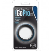 Черно-синее эрекционное кольцо Silicone Go Pro Cock Ring - Blush Novelties - в Томске купить с доставкой