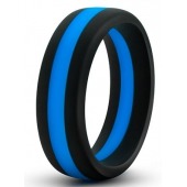 Черно-синее эрекционное кольцо Silicone Go Pro Cock Ring - Blush Novelties - в Томске купить с доставкой