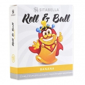 Стимулирующий презерватив-насадка Roll   Ball Banana - Sitabella - купить с доставкой в Томске