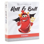 Стимулирующий презерватив-насадка Roll   Ball Cherry - Sitabella - купить с доставкой в Томске