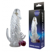 Закрытая прозрачная вибронасадка на пенис Crystal Sleeve Vibe - Erowoman-Eroman - в Томске купить с доставкой