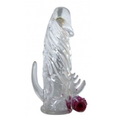 Закрытая прозрачная вибронасадка на пенис Crystal Sleeve Vibe - Erowoman-Eroman - в Томске купить с доставкой