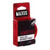 Ультратонкие презервативы в железном кейсе MAXUS Sensitive - 3 шт. - Maxus - купить с доставкой в Томске