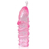 Закрытая рельефная насадка Crystal sleeve snakes в виде змеи с усиками - 14 см. - Erowoman-Eroman - в Томске купить с доставкой