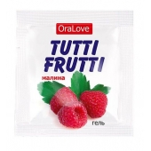 Пробник гель-смазки Tutti-frutti с малиновым вкусом - 4 гр. - Биоритм - купить с доставкой в Томске