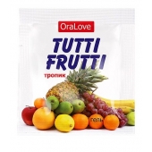 Пробник гель-смазки Tutti-frutti со вкусом тропических фруктов - 4 гр. - Биоритм - купить с доставкой в Томске