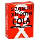 Ароматизированные презервативы Sagami Xtreme COLA - 3 шт. - Sagami - купить с доставкой в Томске