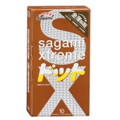 Презервативы Sagami Xtreme FEEL UP с точечной текстурой и линиями прилегания - 10 шт. - Sagami - купить с доставкой в Томске
