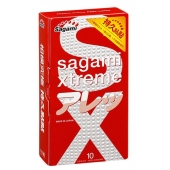 Утолщенные презервативы Sagami Xtreme Feel Long с точками - 10 шт. - Sagami - купить с доставкой в Томске