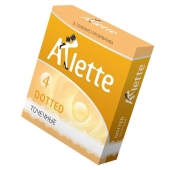 Презервативы Arlette Dotted с точечной текстурой - 3 шт. - Arlette - купить с доставкой в Томске