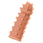 Телесная реалистичная насадка KOKOS Extreme Sleeve 04 с дополнительной стимуляцией - 12,7 см. - KOKOS - в Томске купить с доставкой