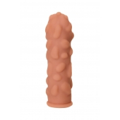 Телесная реалистичная насадка KOKOS Extreme Sleeve 11 с дополнительной стимуляцией - 12,7 см. - KOKOS - в Томске купить с доставкой