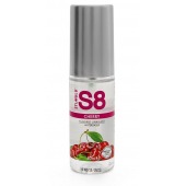 Смазка на водной основе S8 Flavored Lube со вкусом вишни - 50 мл. - Stimul8 - купить с доставкой в Томске