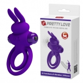 Фиолетовое эрекционное кольцо с вибростимуляцией клитора Vibrant Penis Ring III - Baile - в Томске купить с доставкой