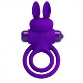 Фиолетовое эрекционное кольцо с вибростимуляцией клитора Vibrant Penis Ring III - Baile - в Томске купить с доставкой