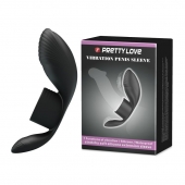 Черное кольцо на пенис с вибрацией Vibration Penis Sleeve - Baile - в Томске купить с доставкой