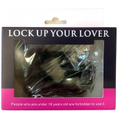 Черные меховые наручники Love с ключиками - Baile - купить с доставкой в Томске