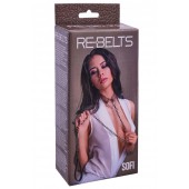 Коричневый поводок и чокер с кольцом Sofi - Rebelts - купить с доставкой в Томске