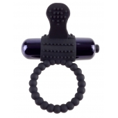 Черное эрекционное виброкольцо Vibrating Silicone Super Ring - Pipedream - в Томске купить с доставкой