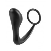 Эрекционное кольцо с анальной пробкой Ass-Gasm Cockring Plug - Pipedream - в Томске купить с доставкой