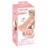 Телесная насадка-мастурбатор 2-in-1 Extension Masturbator - 21 см. - Orion - в Томске купить с доставкой