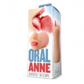 Телесный мастурбатор-ротик с язычком Oral Anne - Blush Novelties - в Томске купить с доставкой