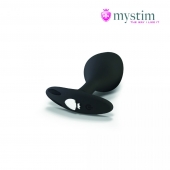 Черная пробка Mystim Rocking Vibe S с возможностью подключения к электростимулятору - 9,7 см. - MyStim - купить с доставкой в Томске