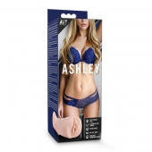 Телесный мастурбатор-вагина с вибропулей Ashley - Blush Novelties - в Томске купить с доставкой
