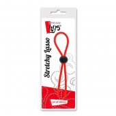 Красное эрекционное лассо с одной бусиной-утяжкой STRETCHY THIN LASSO - Dream Toys - в Томске купить с доставкой