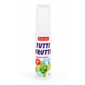 Гель-смазка Tutti-frutti со вкусом сладкой мяты - 30 гр. - Биоритм - купить с доставкой в Томске