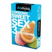 Презервативы для орального секса DOMINO Sweet Sex с ароматом мороженого - 3 шт. - Domino - купить с доставкой в Томске