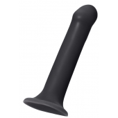 Черный фаллос на присоске Silicone Bendable Dildo XL - 20 см. - Strap-on-me - купить с доставкой в Томске
