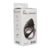 Черное эрекционное виброкольцо Pure Passion Sunset - Lola Games - в Томске купить с доставкой