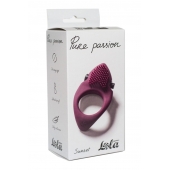 Бордовое эрекционное виброкольцо Pure Passion Sunset - Lola Games - в Томске купить с доставкой