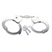Металлические наручники Beginner s Metal Cuffs - Pipedream - купить с доставкой в Томске