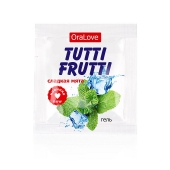 Пробник гель-смазки Tutti-frutti со вкусом мяты - 4 гр. - Биоритм - купить с доставкой в Томске
