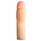 Телесная насадка-удлинитель на пенис PERFORMANCE 1.5INCH COCK XTENDER - 16 см. - Blush Novelties - в Томске купить с доставкой