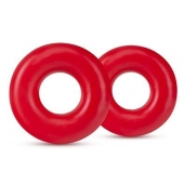 Набор из 2 красных эрекционных колец DONUT RINGS OVERSIZED - Blush Novelties - в Томске купить с доставкой