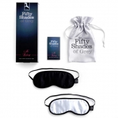 Набор из двух масок на глаза Soft Blindfold Twin Pack - Fifty Shades of Grey - купить с доставкой в Томске