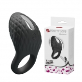 Черное эрекционное виброкольцо с рельефным дизайном Heloise - Baile - в Томске купить с доставкой Черное эрекционное виброкольцо с рельефным дизайном Heloise - Baile - в Томске купить с доставкой