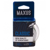 Классические презервативы в пластиковом кейсе MAXUS Classic - 3 шт. - Maxus - купить с доставкой в Томске