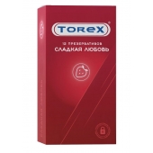 Презервативы Torex  Сладкая любовь  с ароматом клубники - 12 шт. - Torex - купить с доставкой в Томске