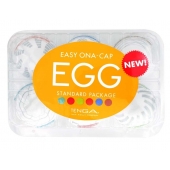Набор из 6 мастурбаторов Tenga EGG Easy Beat с различным рельефом - Tenga - в Томске купить с доставкой