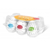 Набор из 6 мастурбаторов Tenga EGG Easy Beat с различным рельефом - Tenga - в Томске купить с доставкой