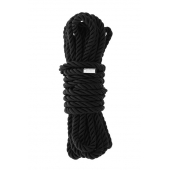 Черная веревка для шибари DELUXE BONDAGE ROPE - 5 м. - Dream Toys - купить с доставкой в Томске