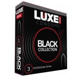 Черные презервативы LUXE Royal Black Collection - 3 шт. - Luxe - купить с доставкой в Томске