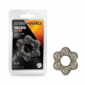Дымчатое эрекционное кольцо Stay Hard Thick Bead Cock Ring - Blush Novelties - в Томске купить с доставкой